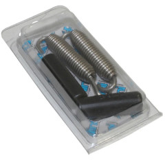 Ressort de pot d'échappement Polini 67mm avec crochet tournant (vendu par paire) (228.0005) pour Scooter, Mécaboite, Mobylette, Maxi Scooter, Moto, Quad