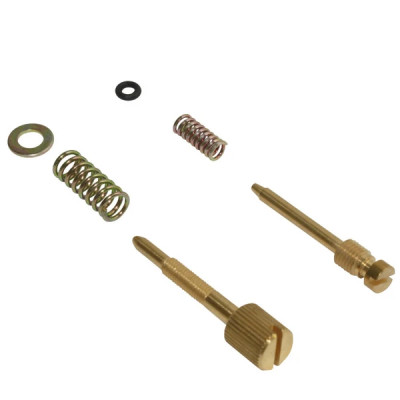 Vis de ralenti + vis de richesse adaptable pour carburateur PWK 24-28-30mm (vendu avec les 2 ressorts)