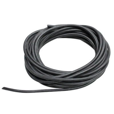 Durite d'essence adaptable 4x7 souple noir (air + essence) rouleau 10m