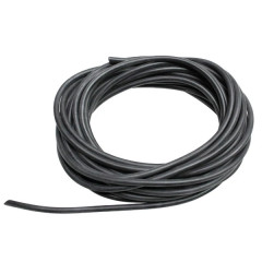 Durite d'essence adaptable 4x7 souple noir (air + essence) rouleau 10m
