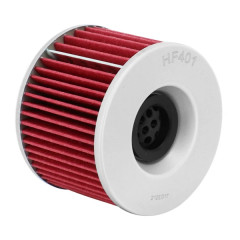 Filtre à huile Hiflofiltro HF401 (76x56mm) pour Moto : KAWASAKI Z 650, Z 750, 900 NINJA - TRIUMPH 900 DAYTONA, 1200 TROPHY - YAMAHA 1000 FJ, 1300 XJR - HONDA 1200 GOLD WING
