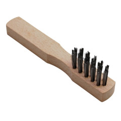 Brosse à bougie adaptable avec manche en bois