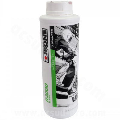 Huile 2T Ipone Semi-Synthèse 1L pour Scooter, Mécaboite, Mobylette, Moto, Quad, Maxi Scooter