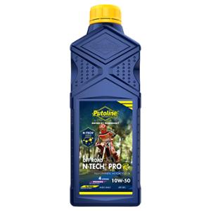 Huile moteur 4T Putoline 10W50 100% synthèse 1L pour Scooter, Moto, Quad