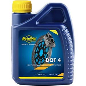 Liquide de frein Putoline DOT4 universel 500ml pour Scooter, Mécaboite, Mobylette, Maxi Scooter, Moto, Quad