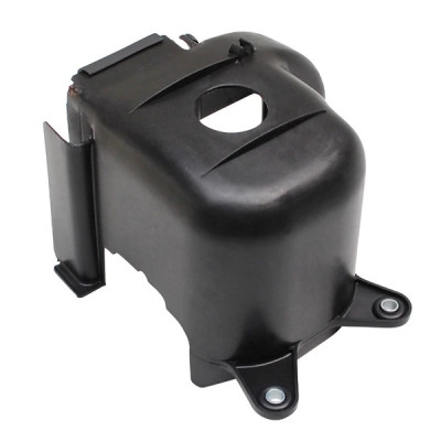Coiffe de cylindre Top Performances couleur noire (Type origine) - Adaptable pour MBK 50 Booster, Stunt / Yamaha 50 BWS, Slider