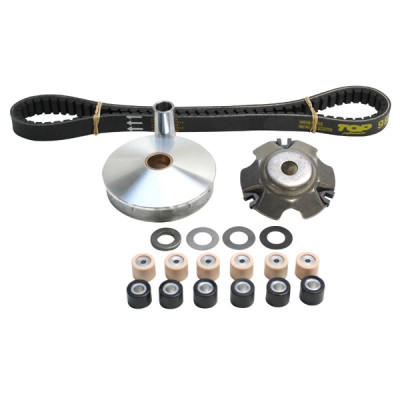 Variateur scooter Top Performances avec courroie et galets de 19x15,5mm pour Piaggio 50 Zip 2T 2000+