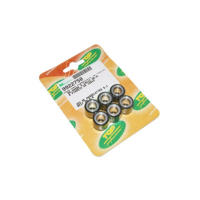 Galets x6 Top Performances 19x17 9,5g pour Piaggio 125 Beverly, Fly, Liberty, MP3, Yourban, Vespa LX, GTS, X10, X9, X8, X7, X-EVO