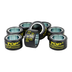 Galets de maxi-scooter Top Performances 20x12 9,5g (x8) pour Yamaha 250 Xmax, Majesty / MBK 250 Skycruiser, Skyliner