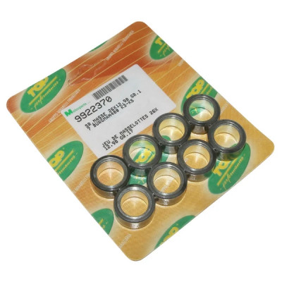 Galets x8 Top Performances 28x20 18,0g pour Honda 400 Silver Wing 2001+, 600 Silver Wing 2001+