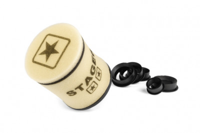 Filtre à air Stage6 Racing rond d.28 - 55mm Blanc
