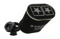 Filtre à air Stage6 ovale double mousse noir d.28 - 55mm