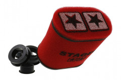 Filtre à air Stage6 ovale double mousse rouge d.28-55mm