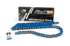 Chaîne 420 Stage6 renforcée HQ 140 maillons, couleur bleu
