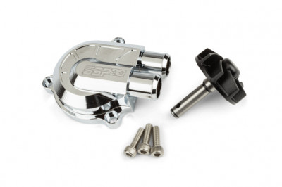 Couvercle de pompe à eau Stage6 gros débit chromé pour MBK Nitro/Aerox