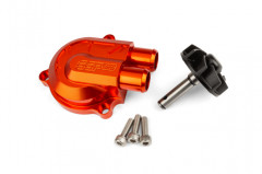 Couvercle de pompe à eau Stage6 gros débit orange MBK Nitro/Aerox