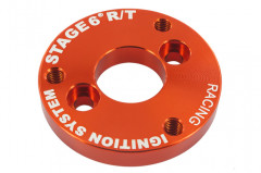 Entraineur de pompe à eau / volute STAGE6 couleur orange anodisé pour MBK Booster / Nitro