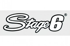 Sticker Stage6 logo pré-découpé blanc 20x6cm