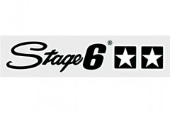 Autocollant Stage6 logo noir 25x4,5cm