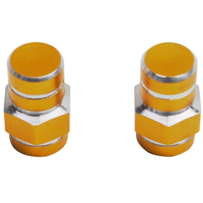 Bouchons de valve Replay 6 pans or (paire)