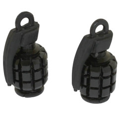 Bouchons de valve Replay Grenade noir (paire)