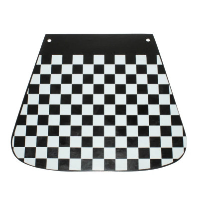 Bavette de garde boue Replay damier noir-blanc adaptable Piaggio 50 Vespa PK, 125-150-200 Vespa PX