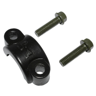 Demi collier de rétroviseur Replay alu noir 50 A boite-scoot pour poignée-maître cylindre