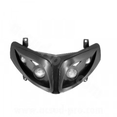 Double optique adaptable 4 halogènes noir pour Peugeot Speedfight 2