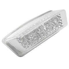 Feu arrière adaptable blanc à leds avec clignotant intégré pour scooter MBK 50 Stunt / Yamaha 50 Slider
