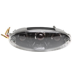 Feu arrière adaptable noir pour scooter Peugeot 50 Ludix