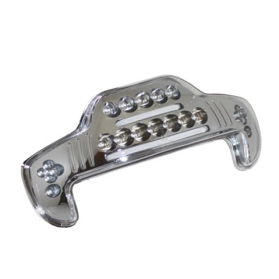 Feu arrière Replay à leds et fibres optiques transparent avec clignotants pour scooter MBK 50 Booster Spirit / Yamaha 50 BWS original 1999+