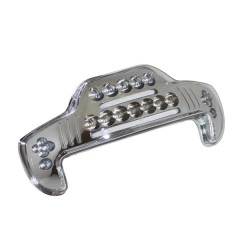 Feu arrière Replay à leds et fibres optiques transparent avec clignotants pour scooter MBK 50 Booster Spirit / Yamaha 50 BWS original 1999+