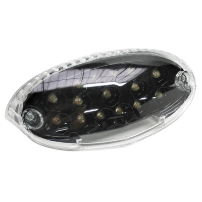 Feu arrière Replay noir à LED (15 LEDs rouges) adaptable pour scooter Peugeot Ludix