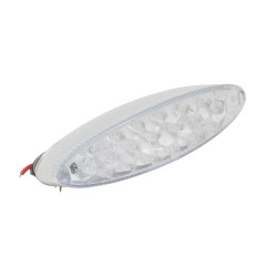 Feu arrière Replay ovale transparent avec stop (19 LEDs rouges)