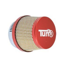 Filtre à air adaptable conique rouge fixation droite Ø35 / 28mm