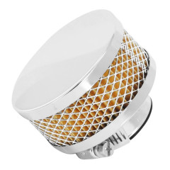 Filtre à air Replay cylindrique chrome fixation droite diamètre 35-28 mm