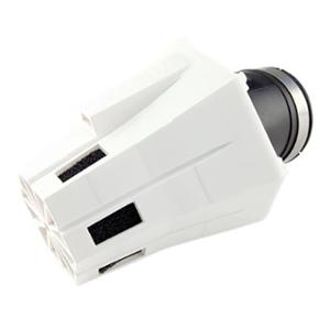 Filtre à air Tun'r D28-35 Evolution 2 coudé 30° corps blanc avec mousse noir