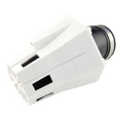 Filtre à air Tun'r D28-35 Evolution 2 coudé 30° corps blanc avec mousse noir