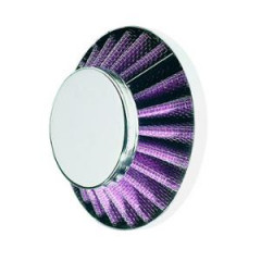 Filtre à air adaptable soucoupe droit chrome Ø28 / 35mm