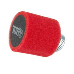 Filtre à air Tun'r double mousse coudé 30° rouge/noir Ø28 / 35mm