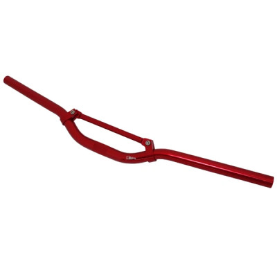 Guidon Replay 625mm alu rouge avec barre de renfort (40mm sous barre) pour scooter