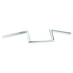 Guidon adaptable acier chrome hauteur 100mm pour cyclo Peugeot 103 / MBK 51