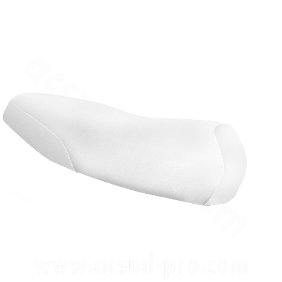 Housse de selle adaptable blanche MBK 50 Booster 2004-2017 / Yamaha 50 BWS 2004-2017