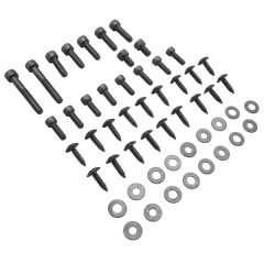 Vis de carrosserie adaptable acier chrome pour MBK 50 Booster NG, Rocket / Yamaha 50 Bump, Spy