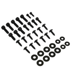 Vis de carrosserie Replay acier noir pour MBK 50 Ovetto et Yamaha 50 Neos (kit)