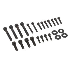 Vis de carrosserie Replay acier noir pour scooter Piaggio 50 Typhoon, NTT, NRG (kit)