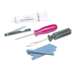 Kit de réparation pneu tubeless Tun'r mèche / tresse (5 pièces)