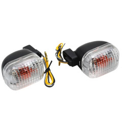 Clignotants arrière Replay transparent / noir (paire) Peugeot 50 TKR, Trekker, Squab