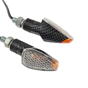 Clignotant Tun'r Carbone / Transparent à Ampoule Homologué CE