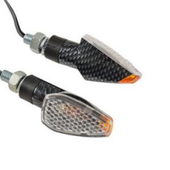 Clignotant Tun'r Carbone / Transparent à Ampoule Homologué CE